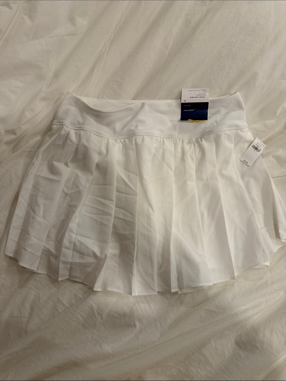 White Pleated Tennis Skirt
